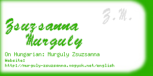 zsuzsanna murguly business card